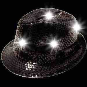 Sequin LED Fedoras 3