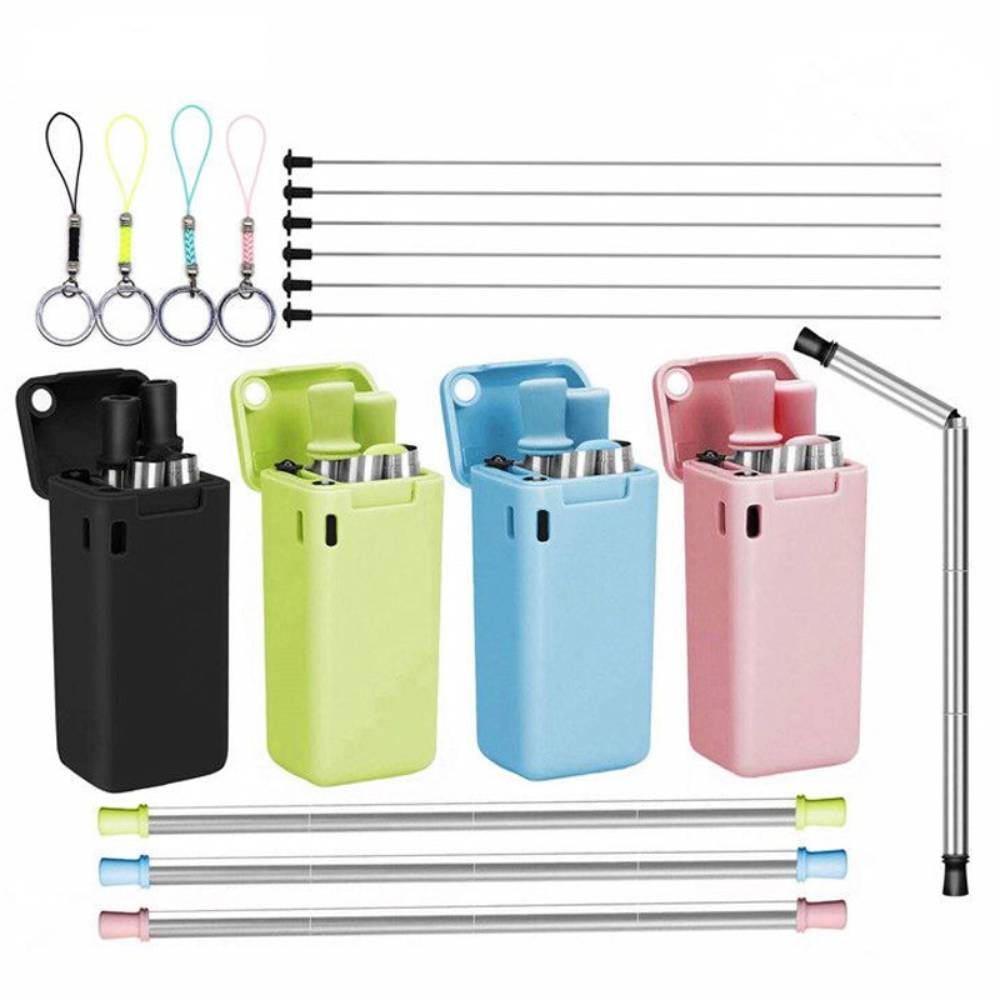 Stainless Steel And Silicone Straw 3