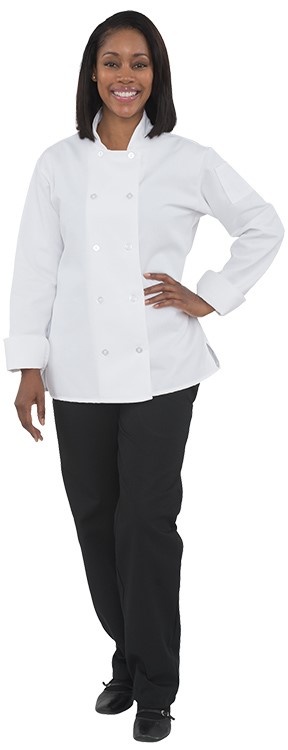 Women's Chef Coat - White S-3XL