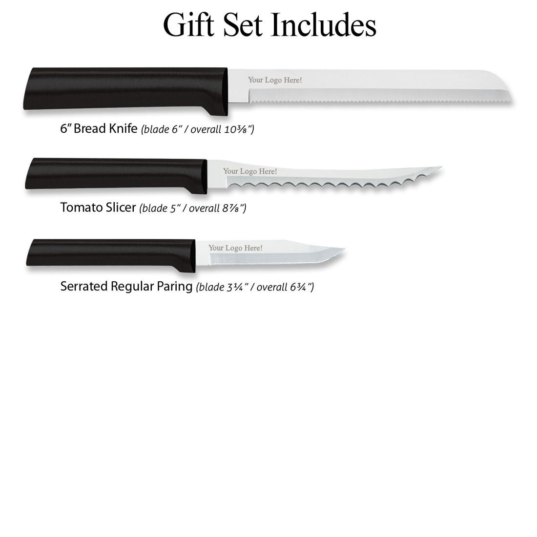 Sensational Serrations Gift Set w/Black Handle 4