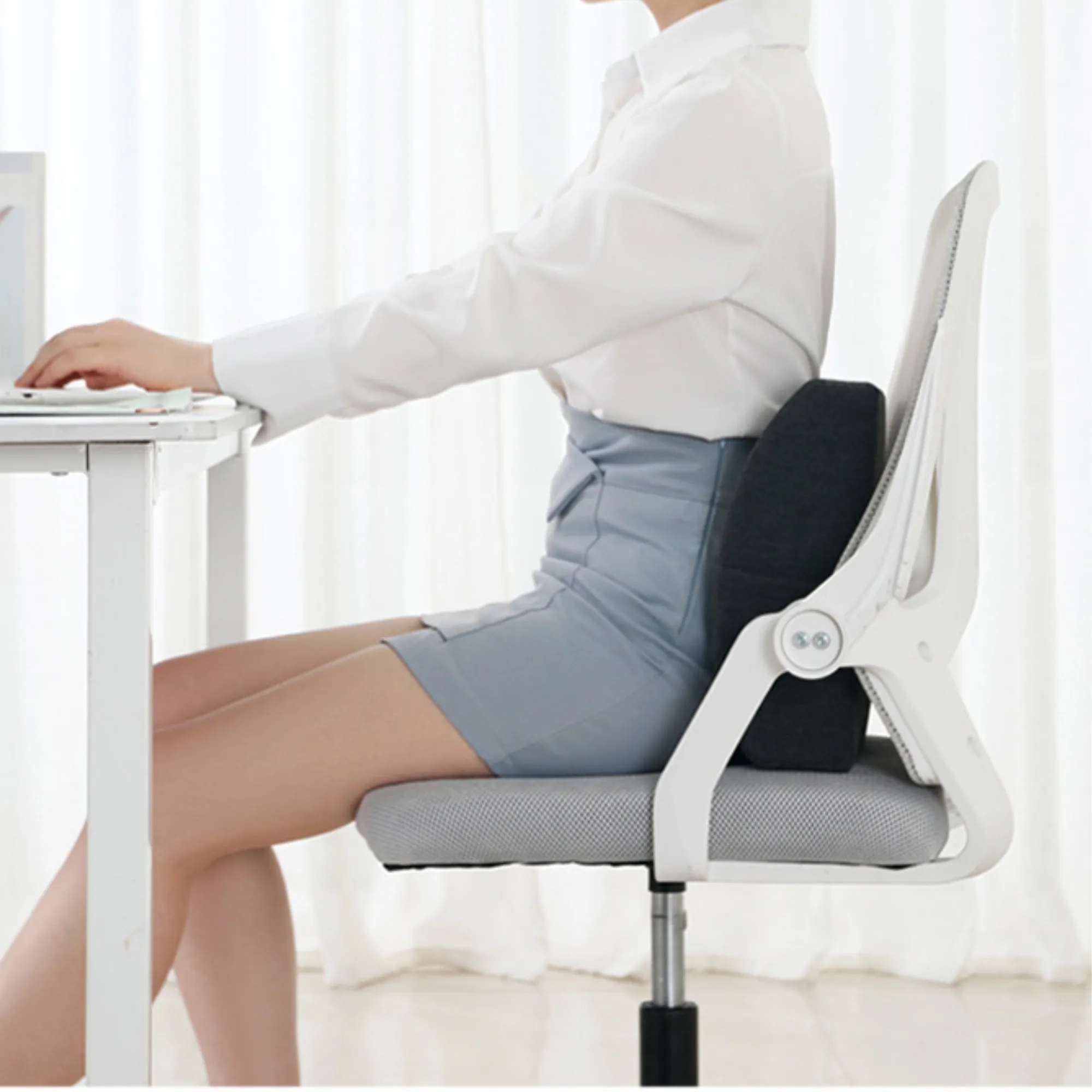 Support Back CushionLumbar Backrest Wedge Pillow 4