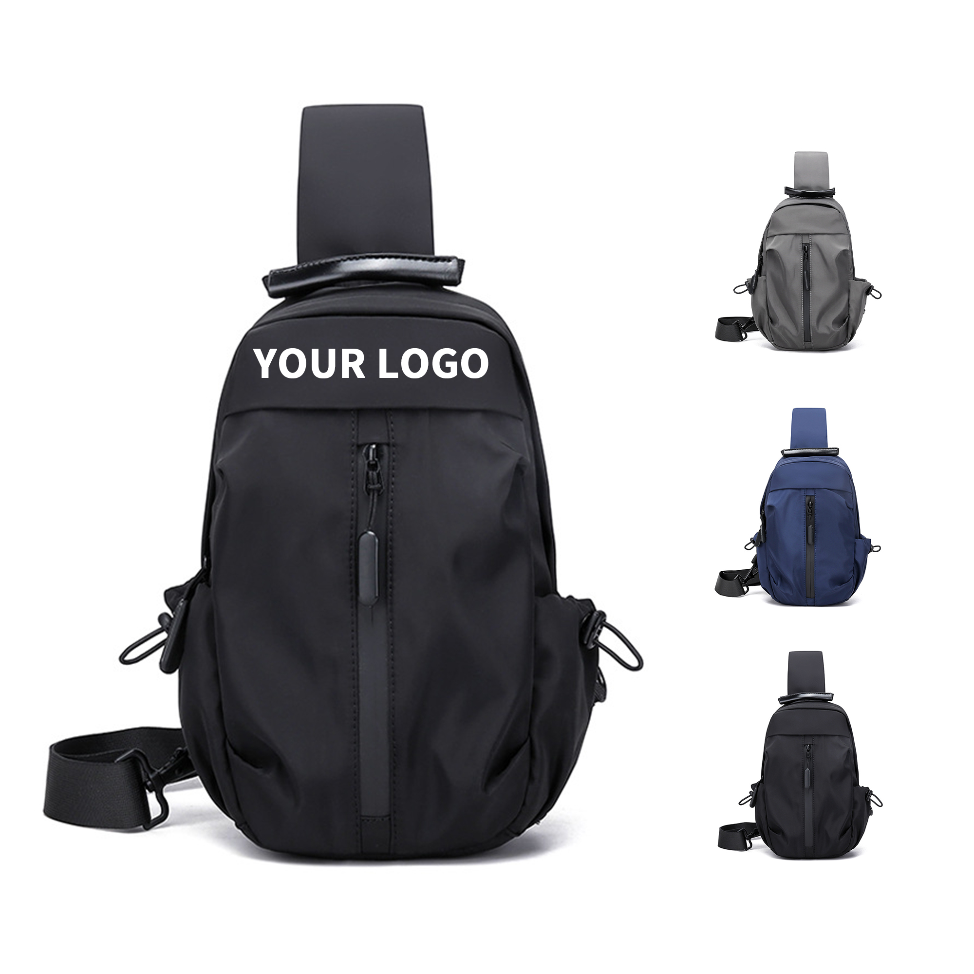 Water Resistant Crossbody Shoulder Bag With USB Port 11.8" 3