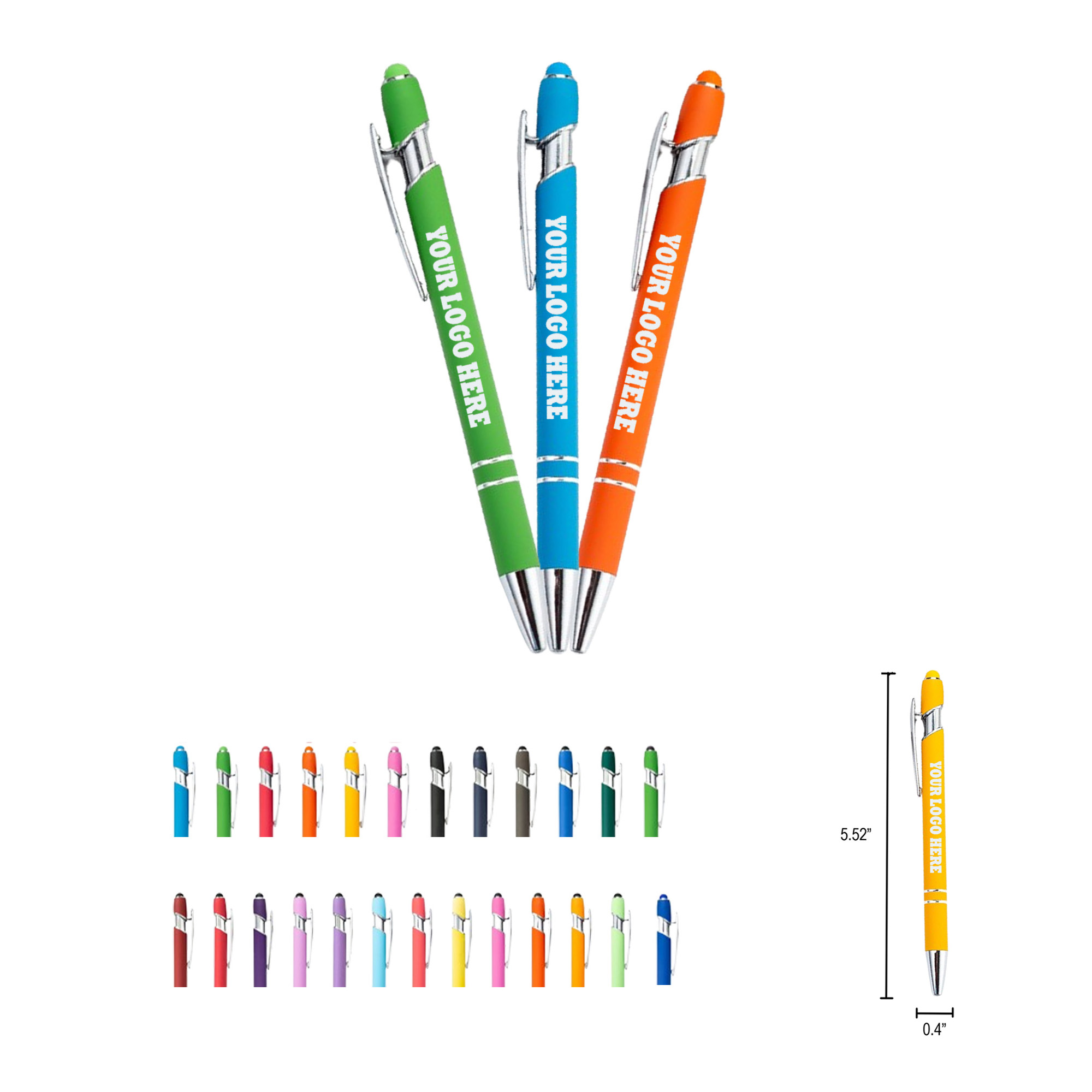 2 in 1 Touch Screen Ballpoint Pen MOQ100 5