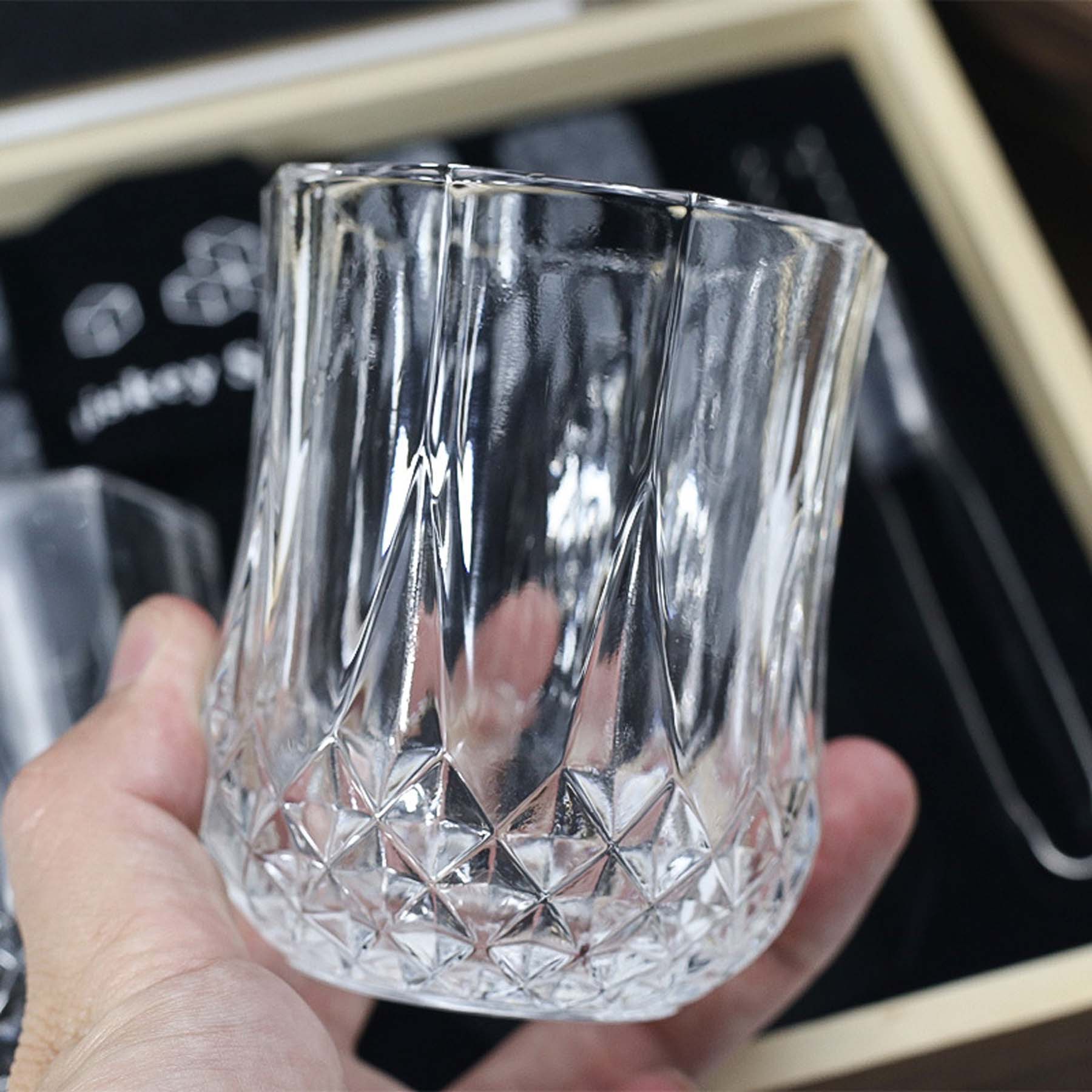 Whiskey Chilling Stones Gift Set with Wooden Box 4