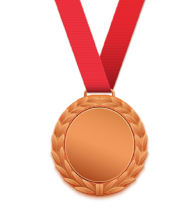 Customized Shiny Bronze Plated Zinc Alloy Medal