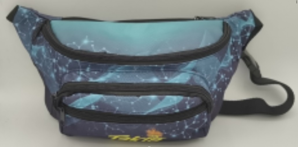 Heat Transfer Waist Bag 4 Zipper 13.4" X 3.75"