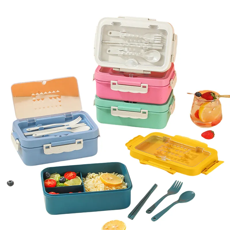 Wheat Straw Lunch Box Set 6