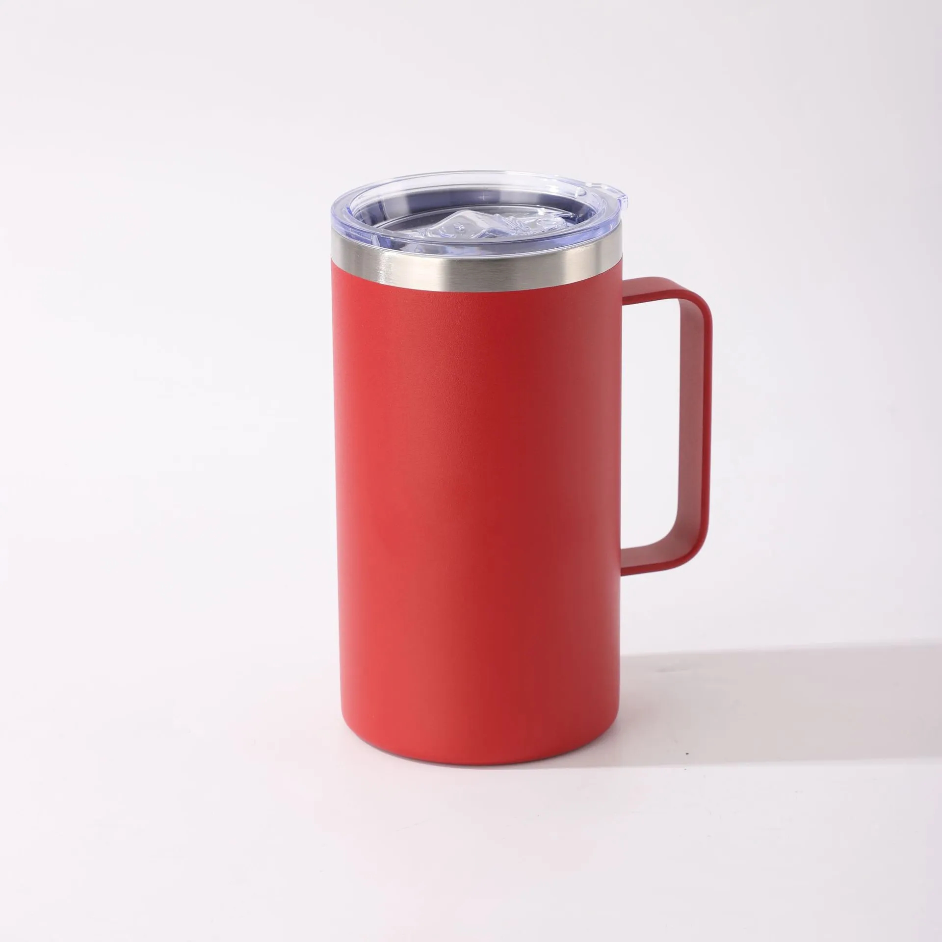 Double Wall Vacuum ReusableTravel Mug with Lid-24oz 6