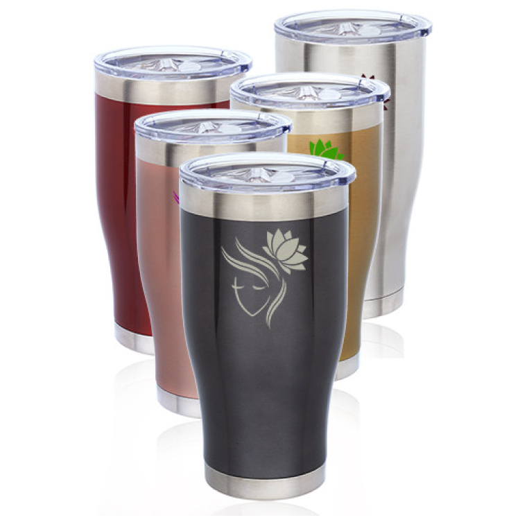 24 oz. Metallic Stainless Steel Travel Mug 3