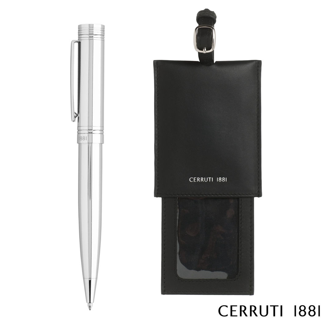Cerruti 1881® Zoom Luggage Tag & Ballpoint Pen Gift Set 2