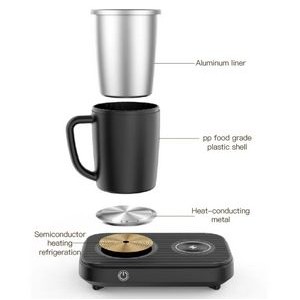 350ml Self Heating And Cooling Mug Cup With Charger Base 4
