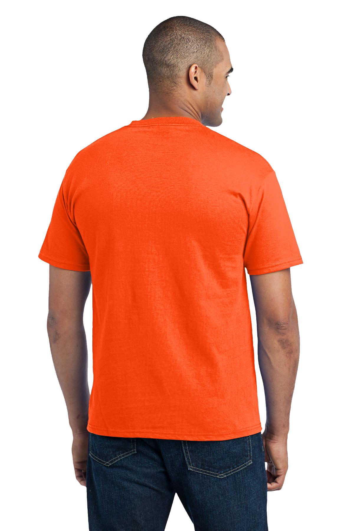 Port & Co Core Blend Pocket Tee. PC55P 104