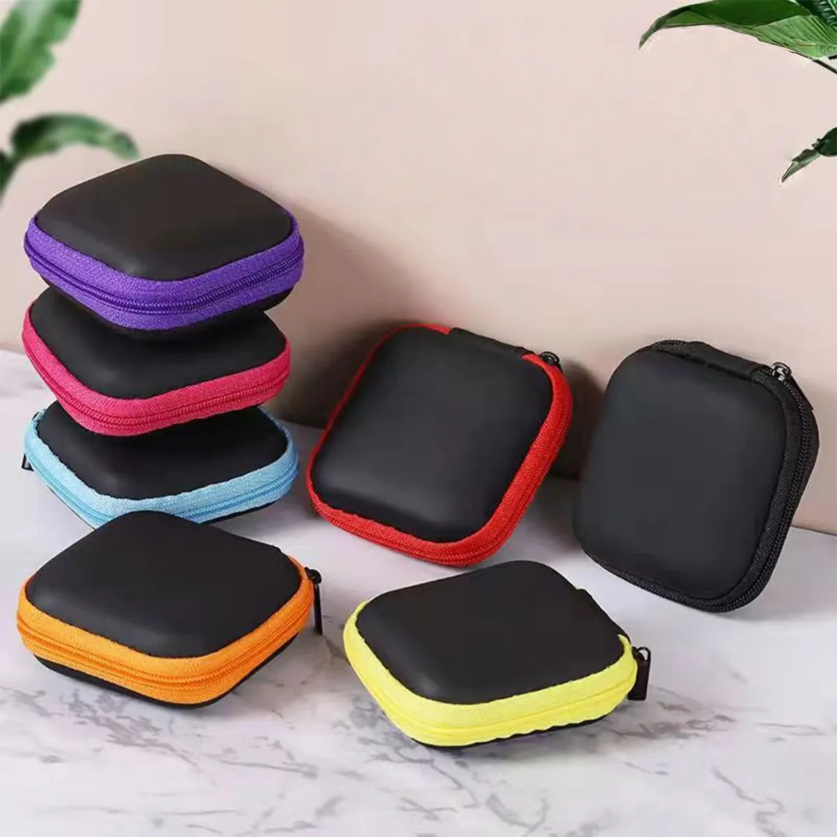 Portable Small Hard Shell EVA Case With Mesh Pocket 3