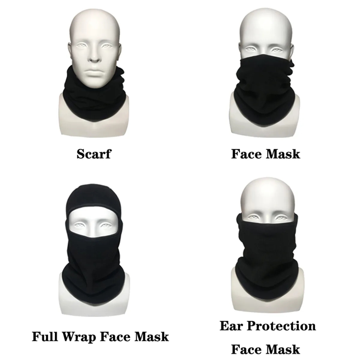 Cold Weather Ski Windproof Fleece Thermal Face Mask 7