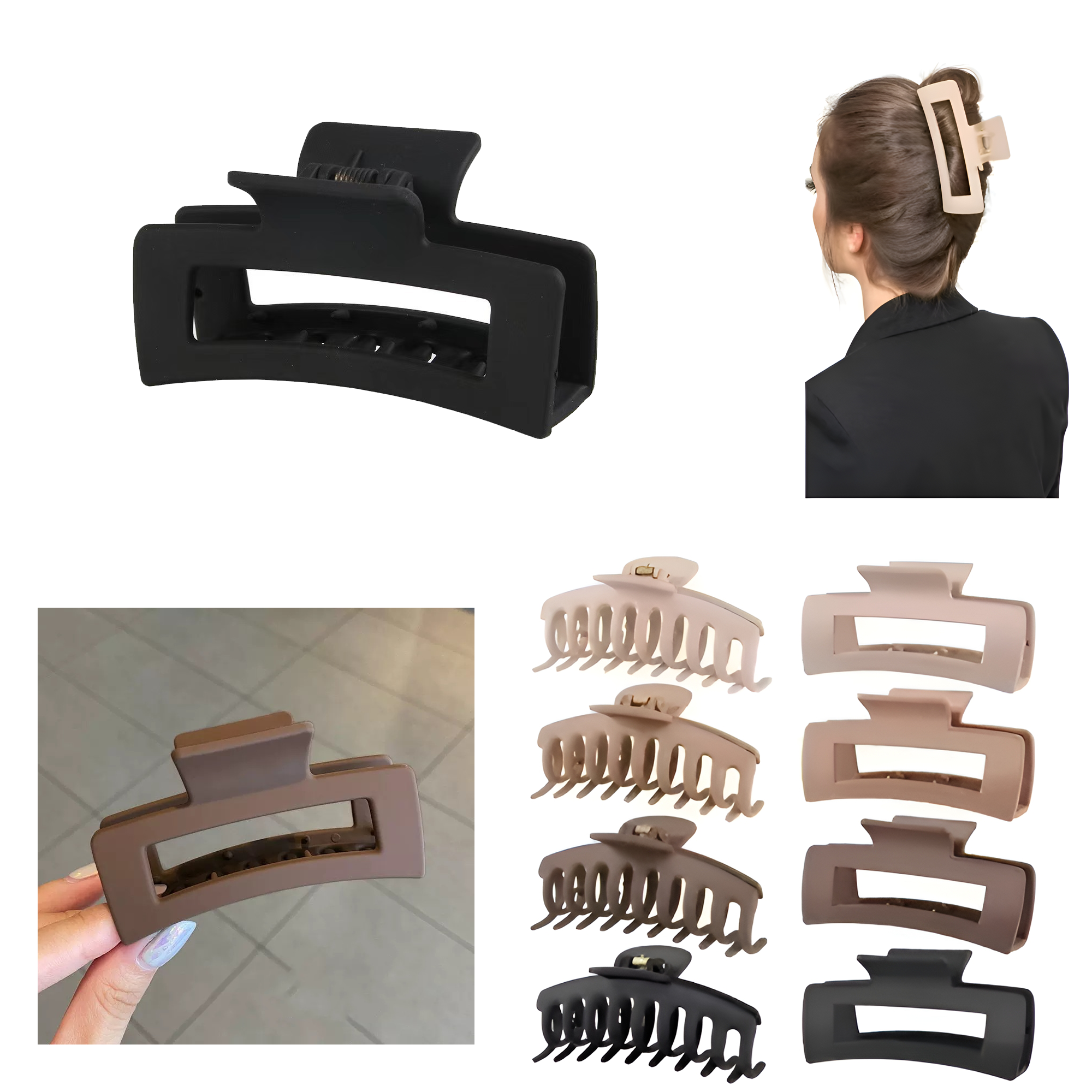 Square Hair Clip 1