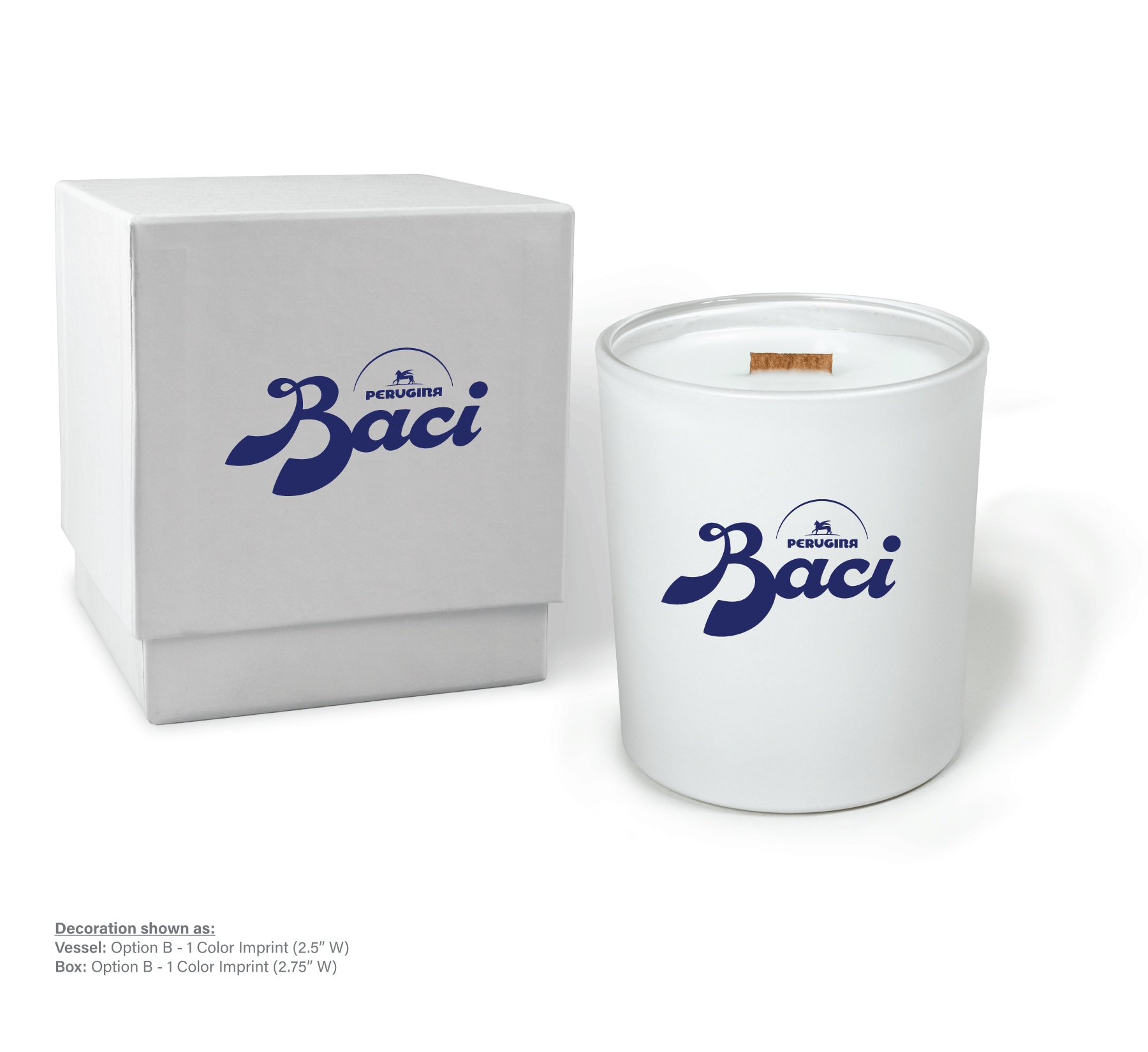 14 oz White Luxury Candle with Gift Box Printed