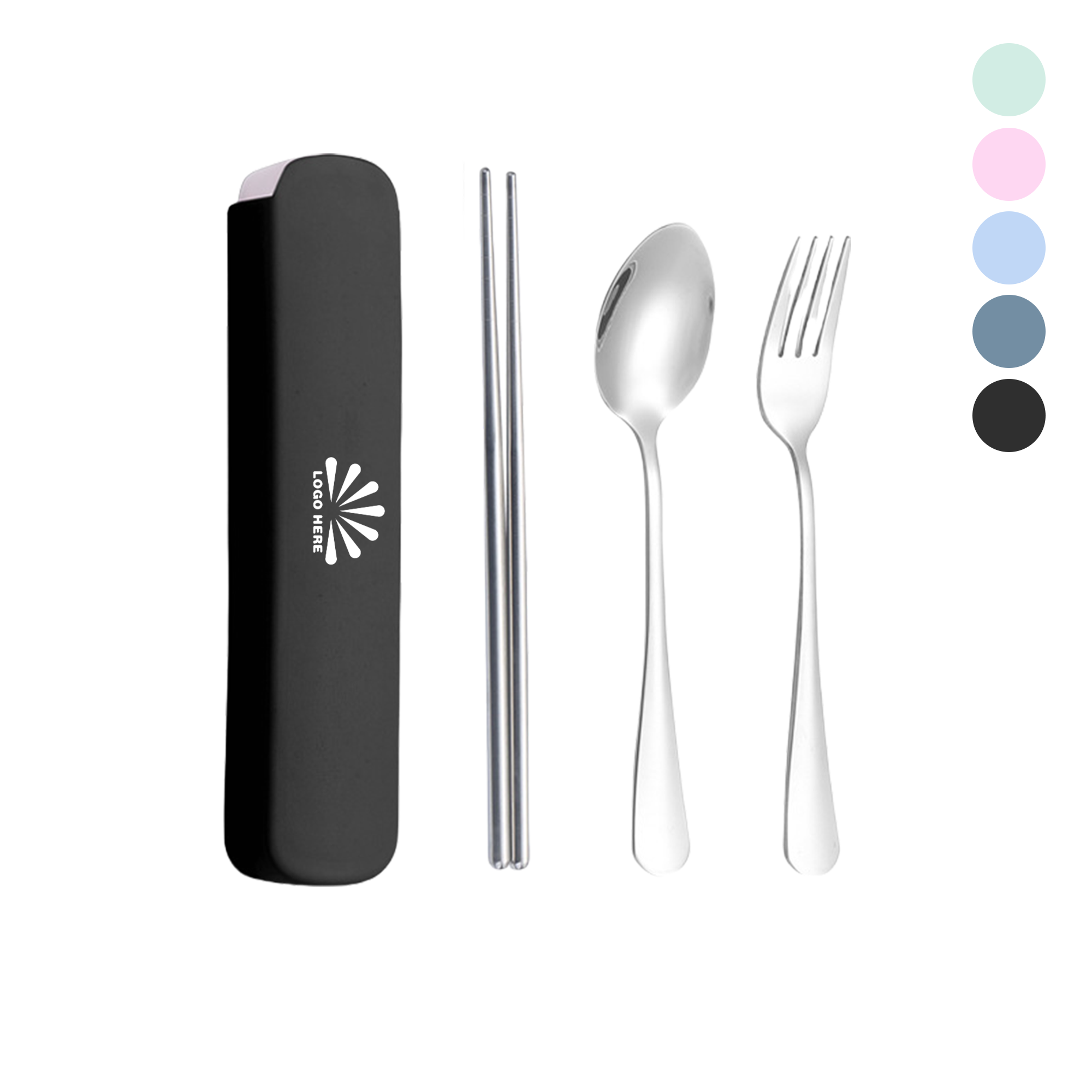 MOQ20 Portable Silverware Set with case 2
