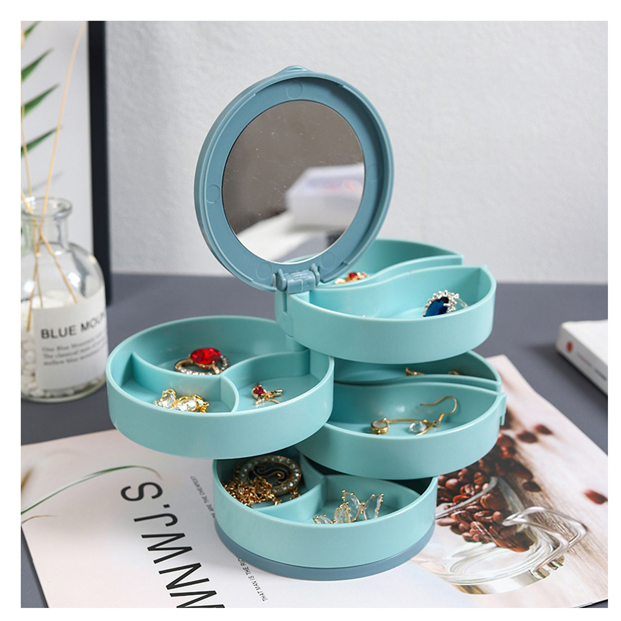 Abs Rotating Multi-Layer Storage Organizer ?C A Stylish Space Saver 2