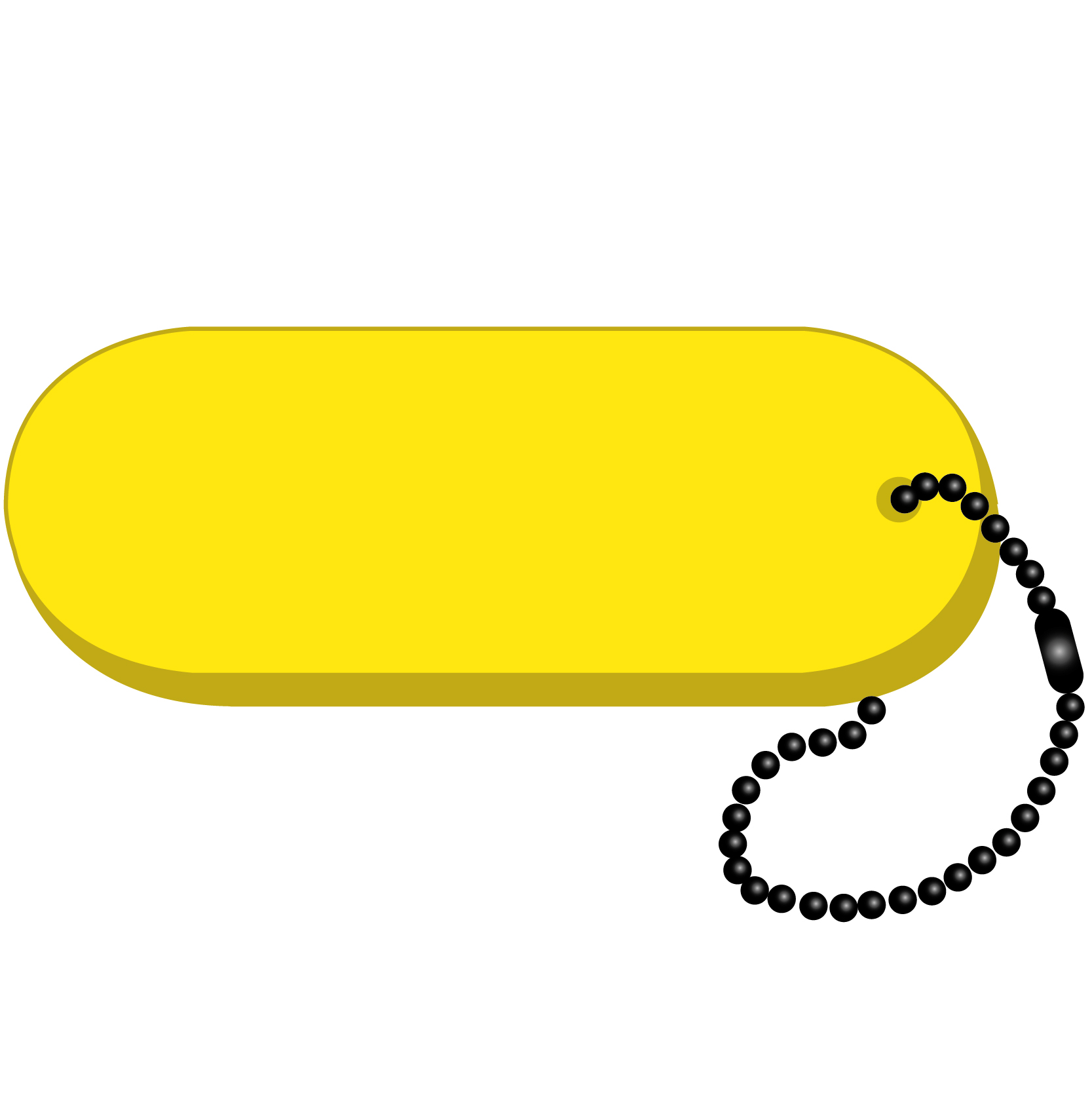 Oval - Large Key Tag 19