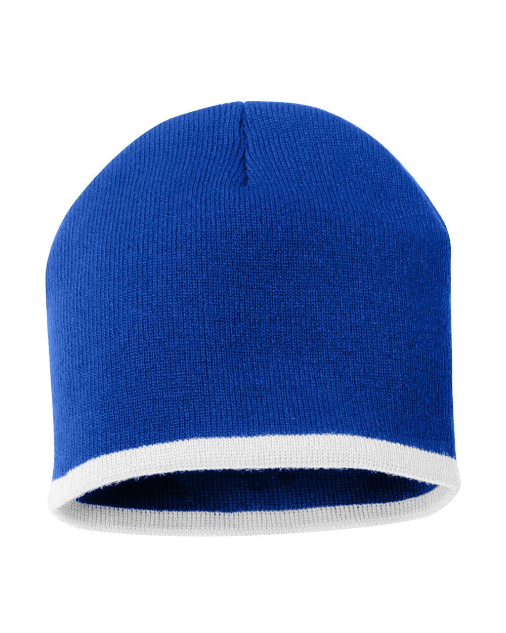 8" Bottom-Striped Beanie - SP09 16