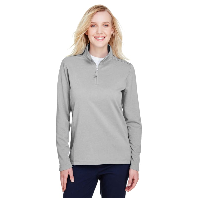UltraClub Ladies' Coastal Pique Fleece Quarter-Zip 8