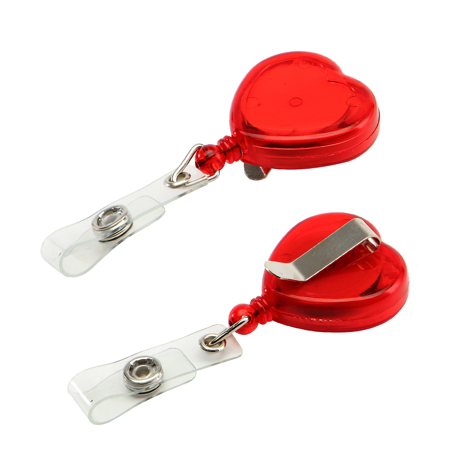 Retractable Heart Shape Badge Reel 11