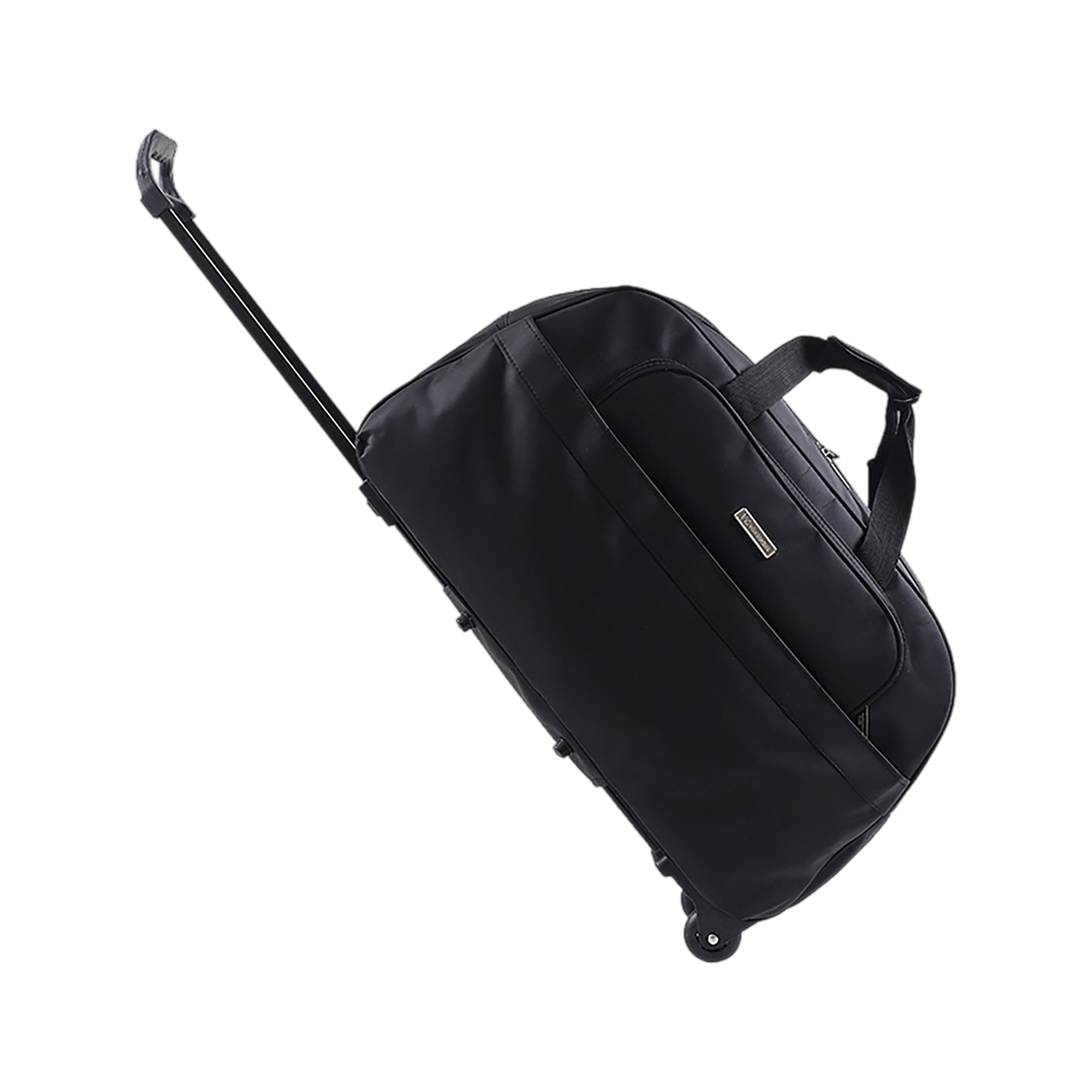 Nylon Wheeled Duffel Travel Bag With Retractable Handle 22.5" 7