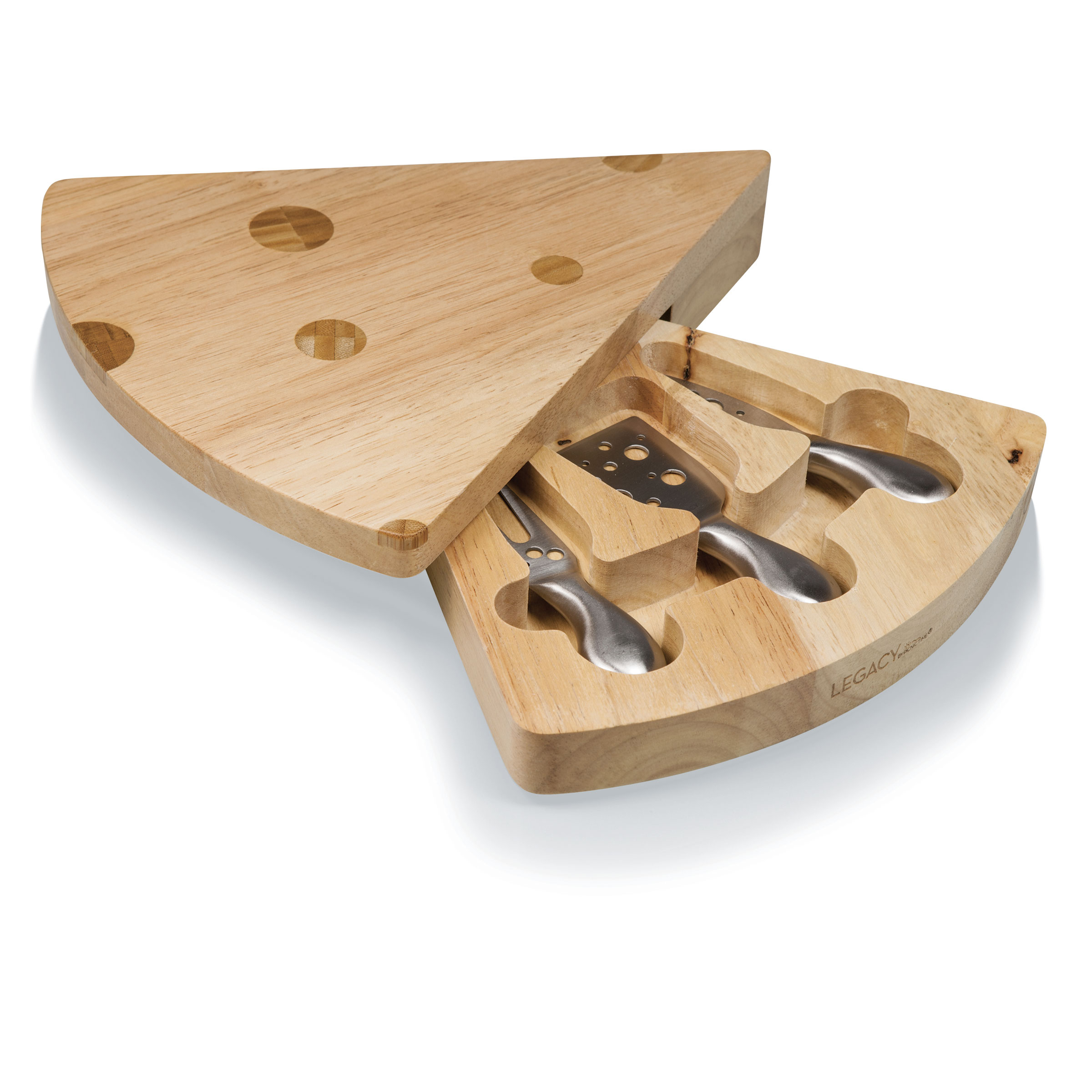 Swiss Cheese Cutting Board & Tools Set 3