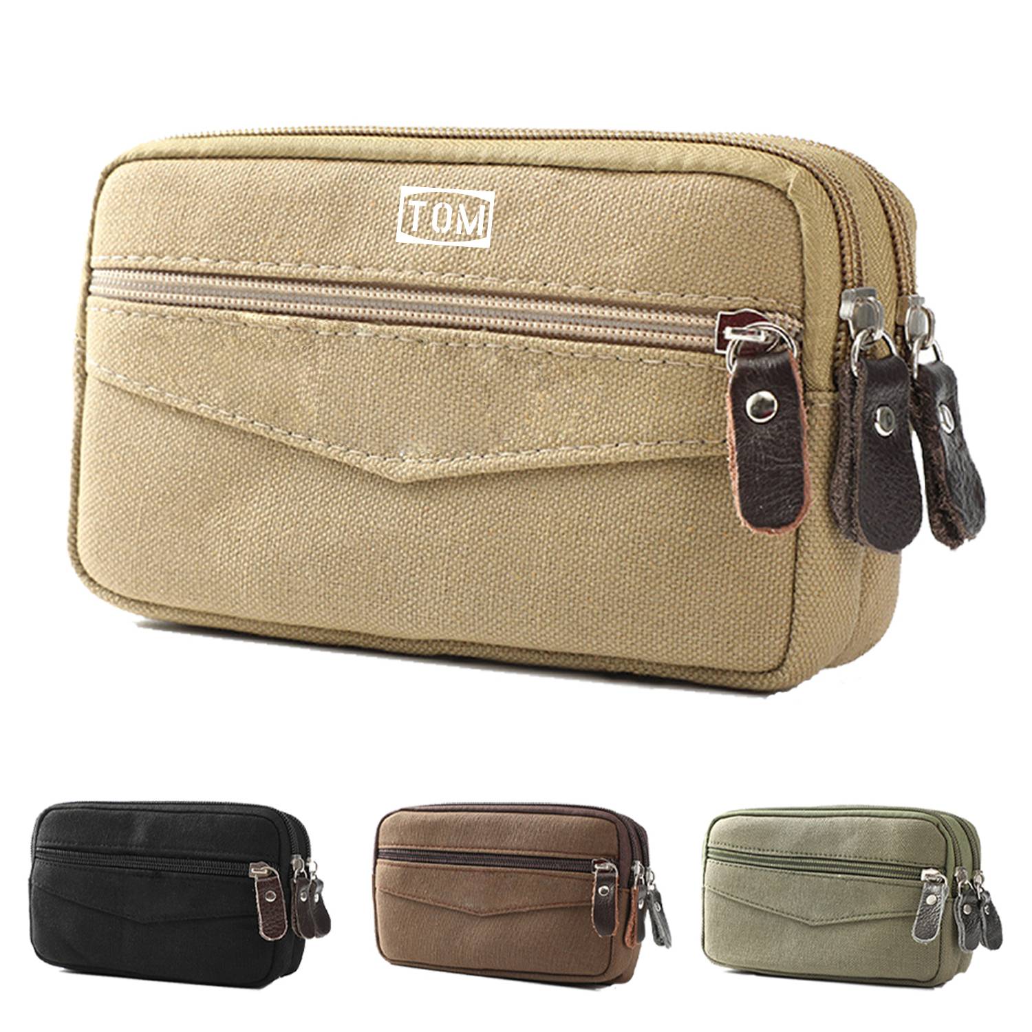 Outdoor Sports Multifunctional Canvas Phone Waist Strap 7