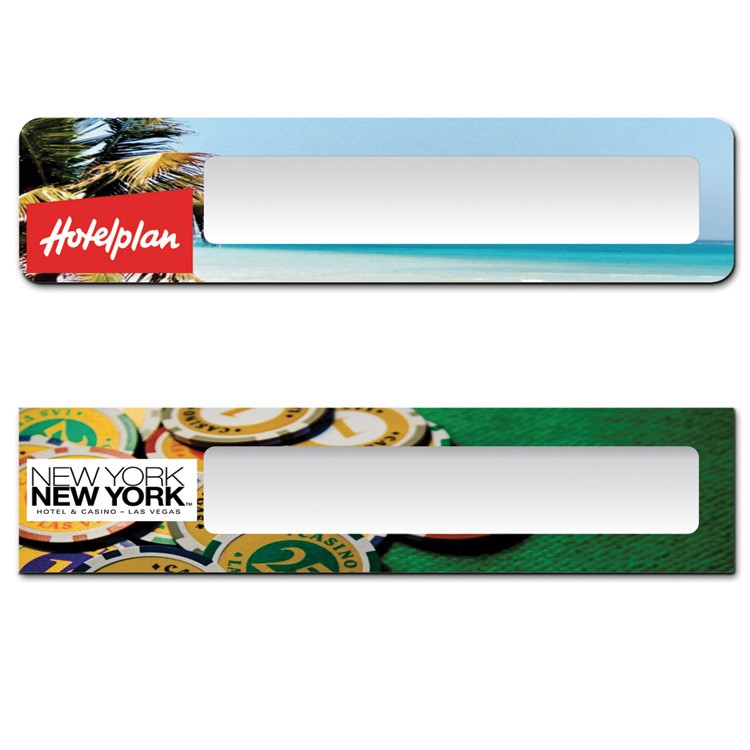 The Plato full color reusable name plate. 2"x8" 1