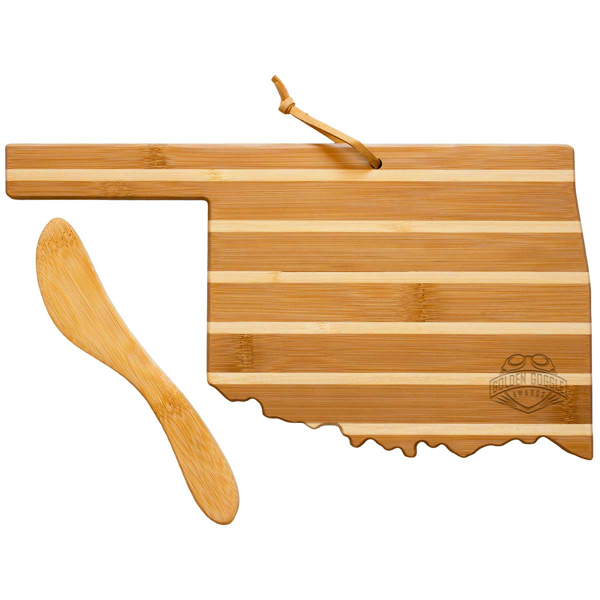 Oklahoma Charcuterie Board with Spreader Knife Gift Set