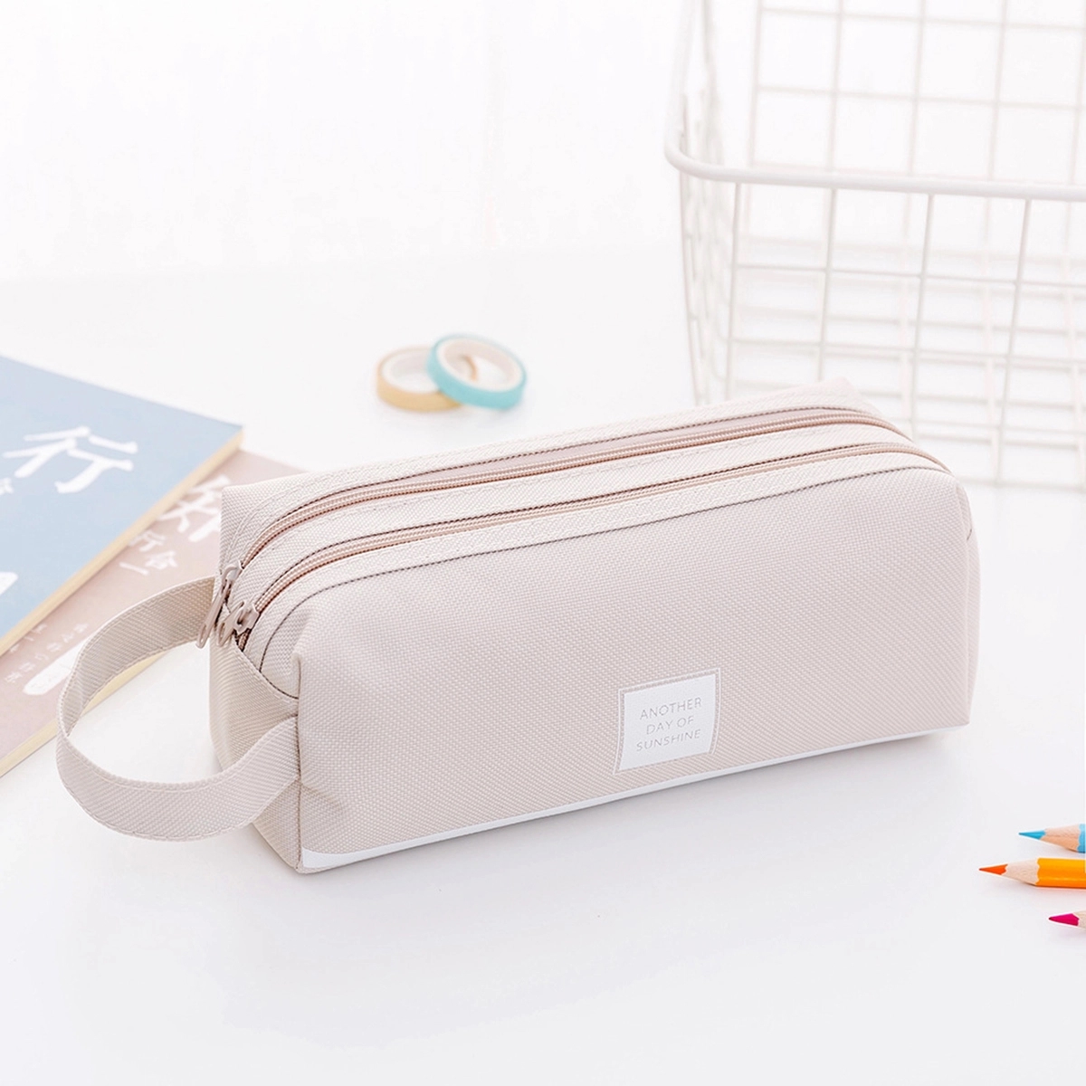 Large Oxford Waterproof Pencil Case 2