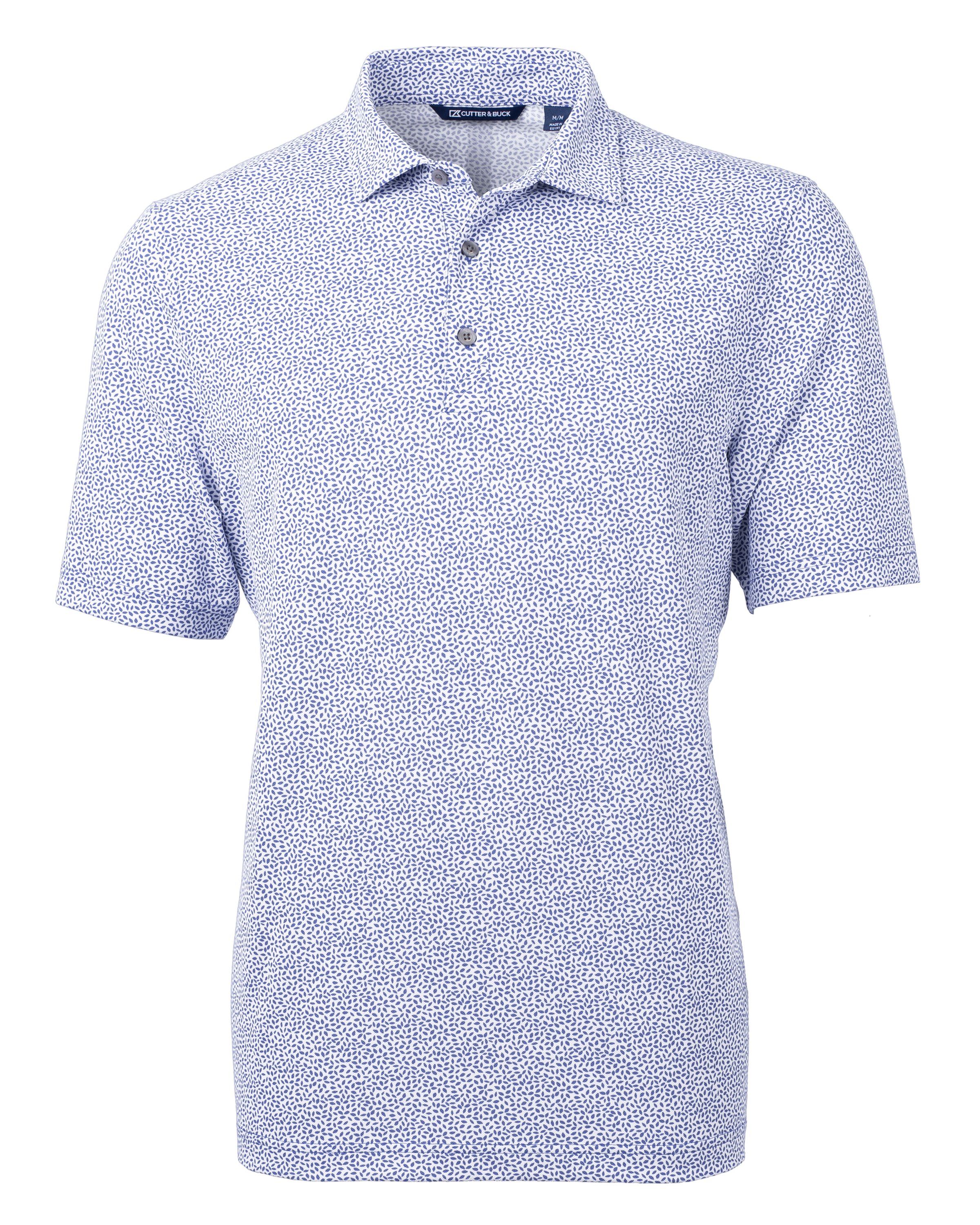 Cutter & Buck Virtue Recycled Botanical Print Featherlight Pique Mens  Polo 82