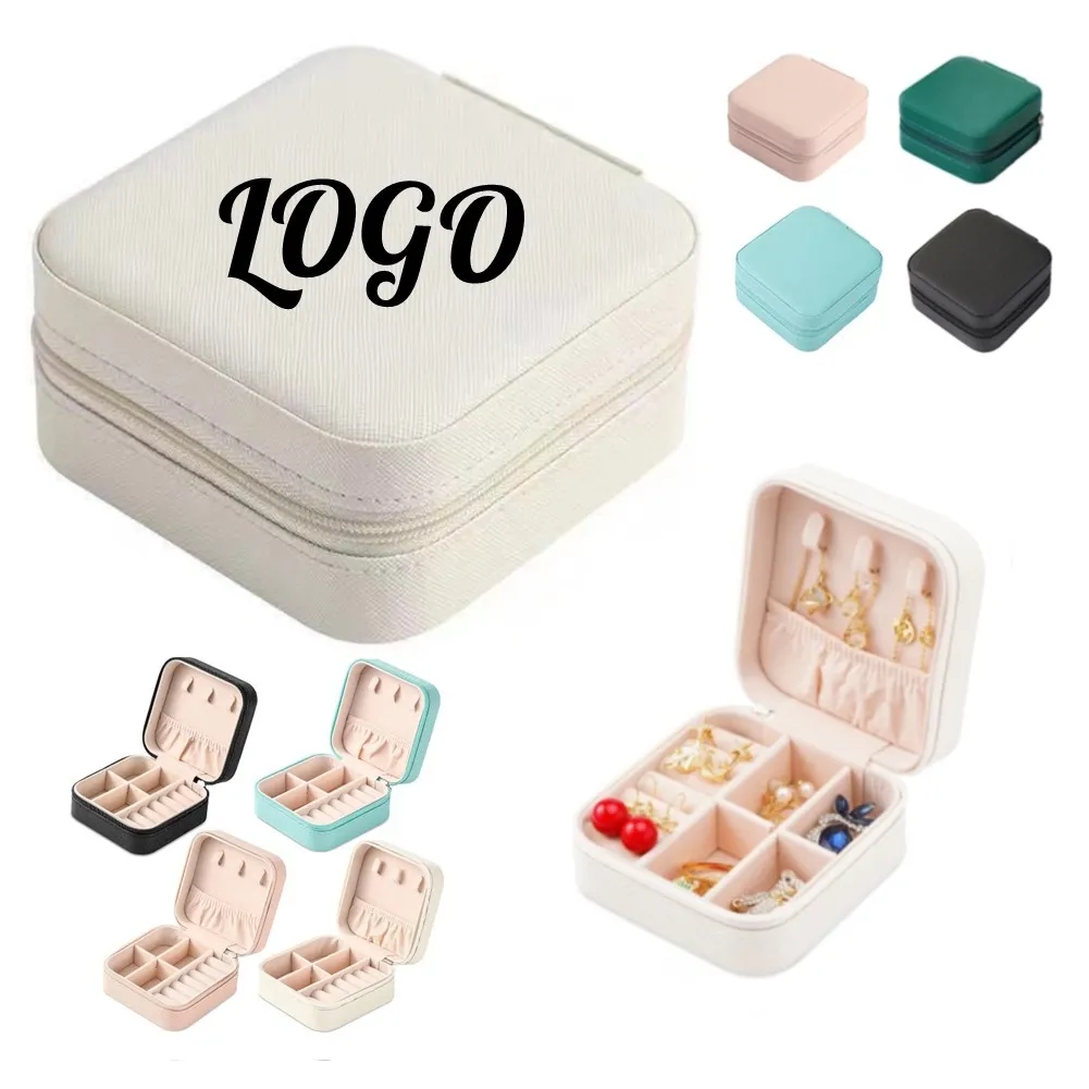 PU Zipper Jewelry Storage Box 7