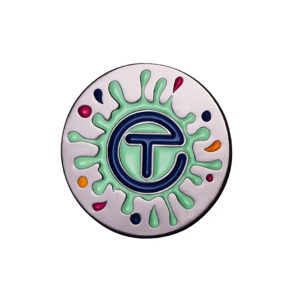 Economy Soft Enamel Golf Ball Marker 1.5" 2