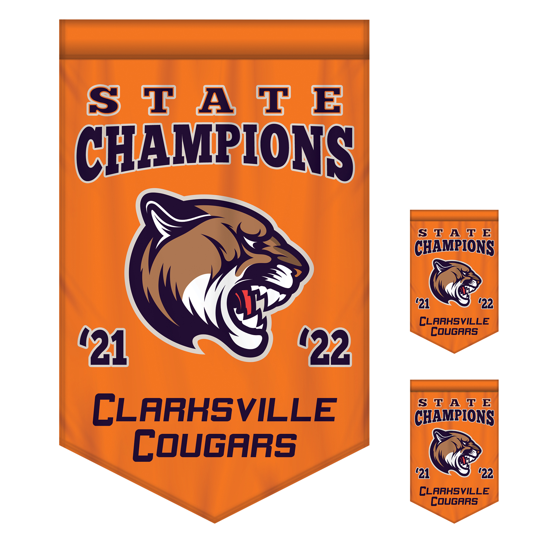 2' x 3' Championship Banner Double Sided V-Cut 4