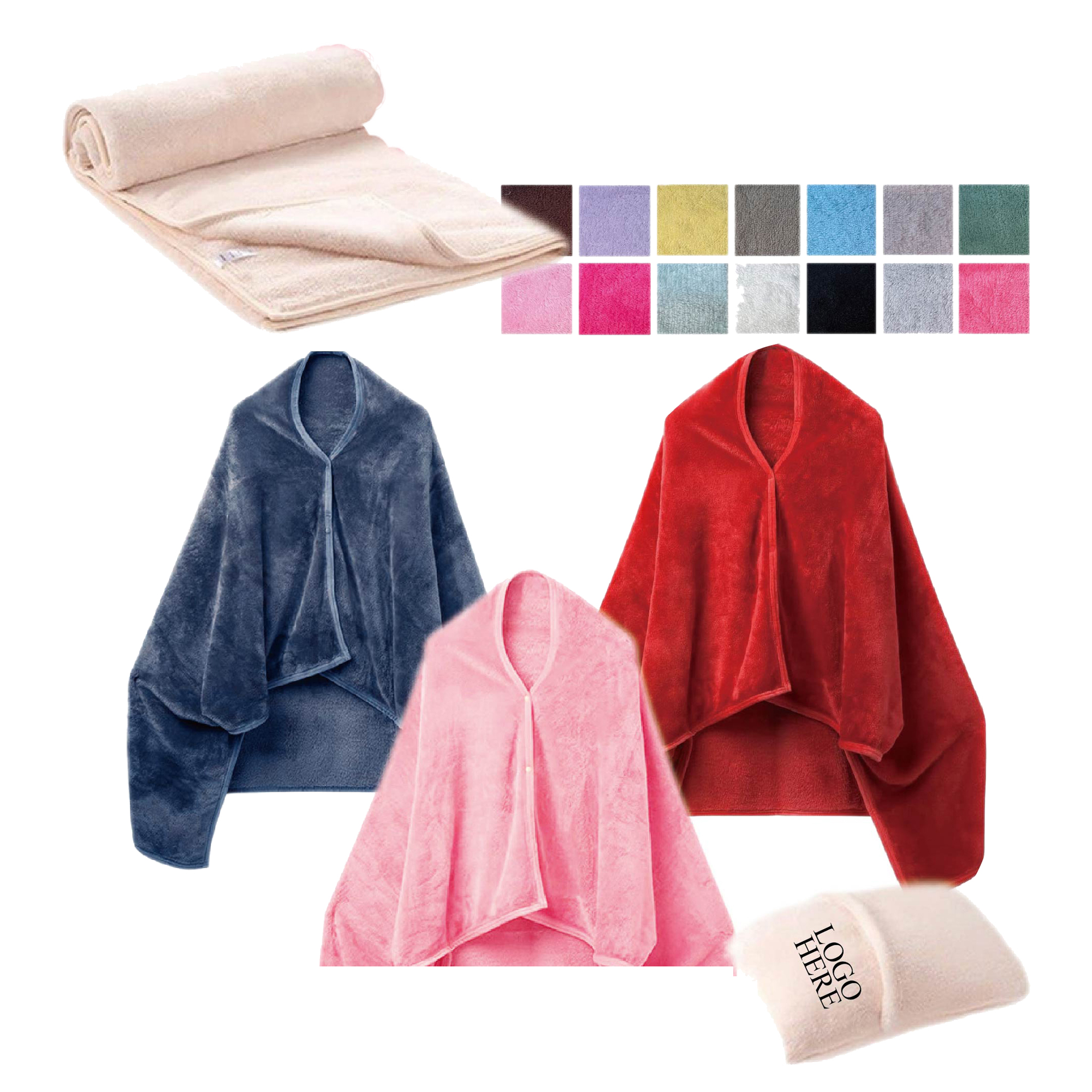 Flannel Shawl Blanket 1