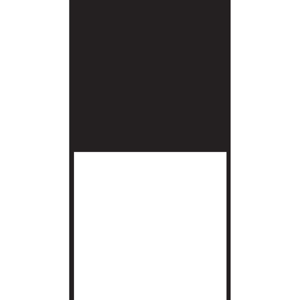 Semi-Stock 2 Color Vertical Attention Flag 1