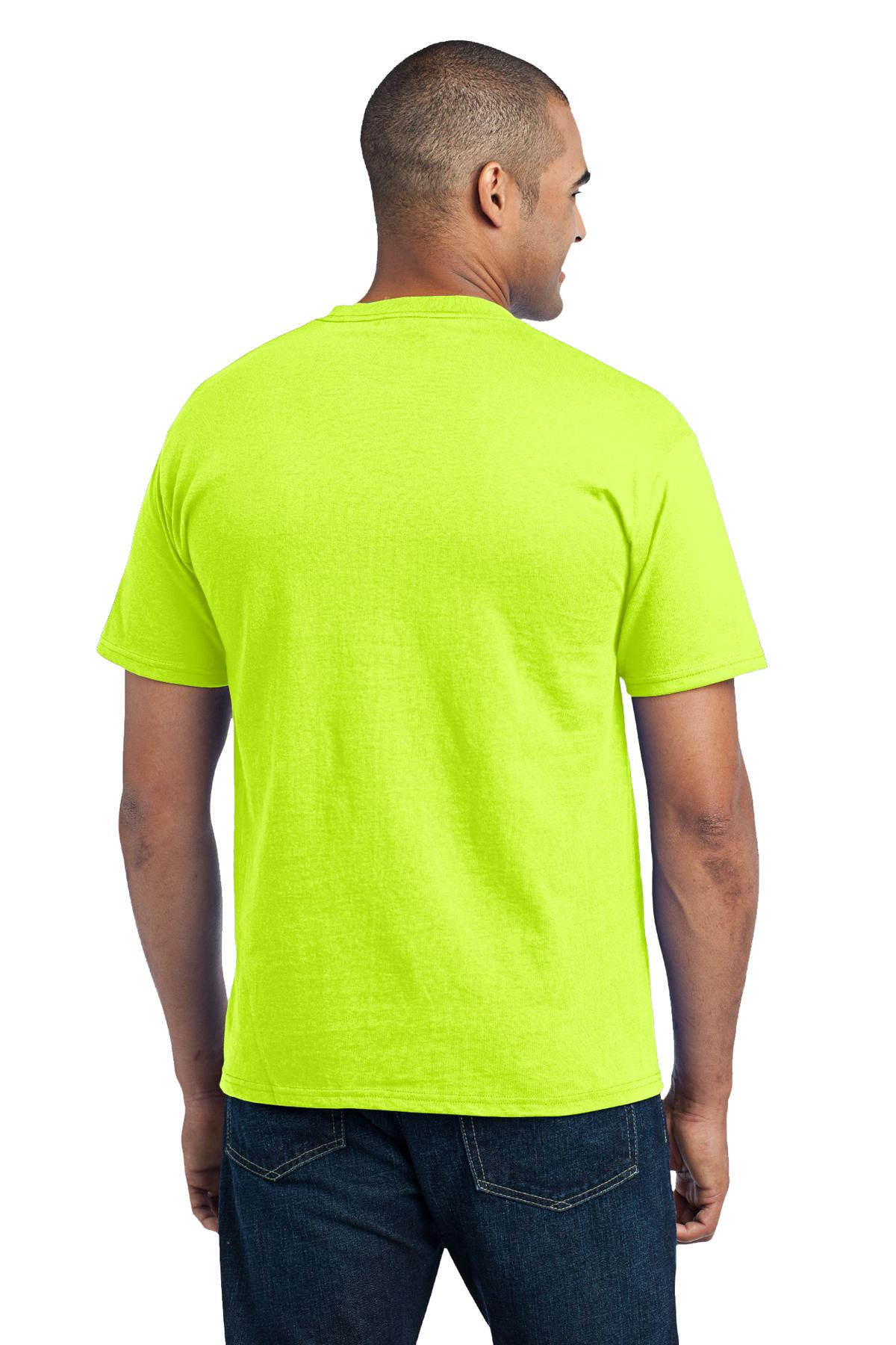 Port & Co Core Blend Pocket Tee. PC55P 141
