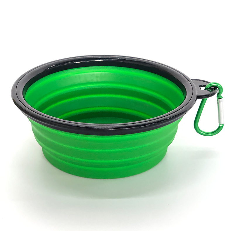 Collapsible Pet Bowl with Carabiner 1