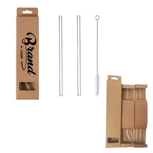 Glass Straw Set With Cleaning Brush 5