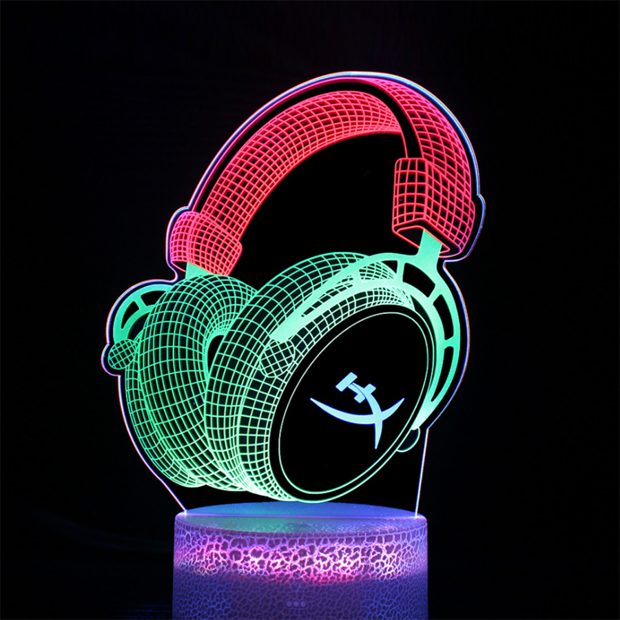 Customizable 3D LED Light With Interchangeable Acrylic Discs 1