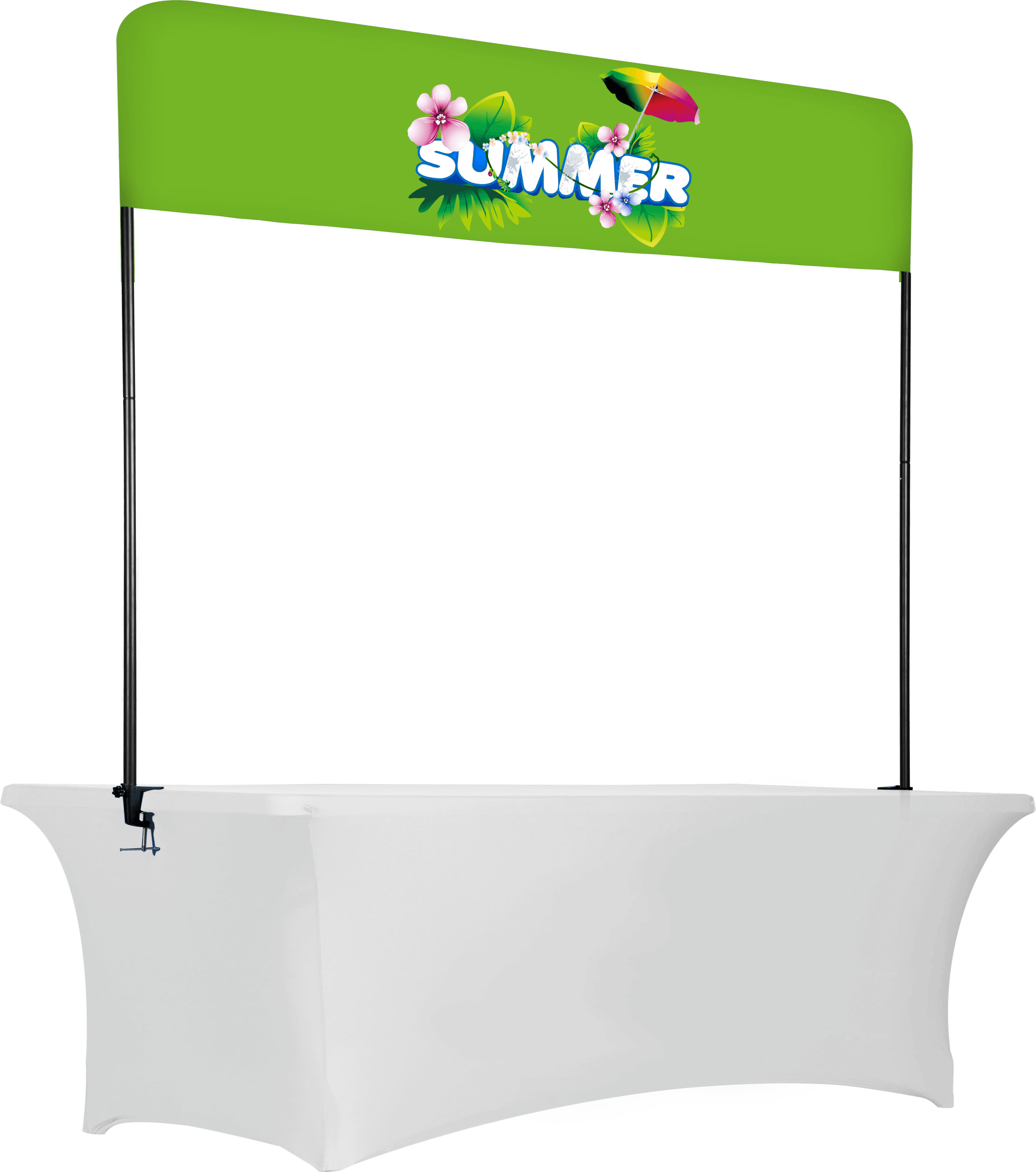 16"x96" Double-Sided Overhead Display 2