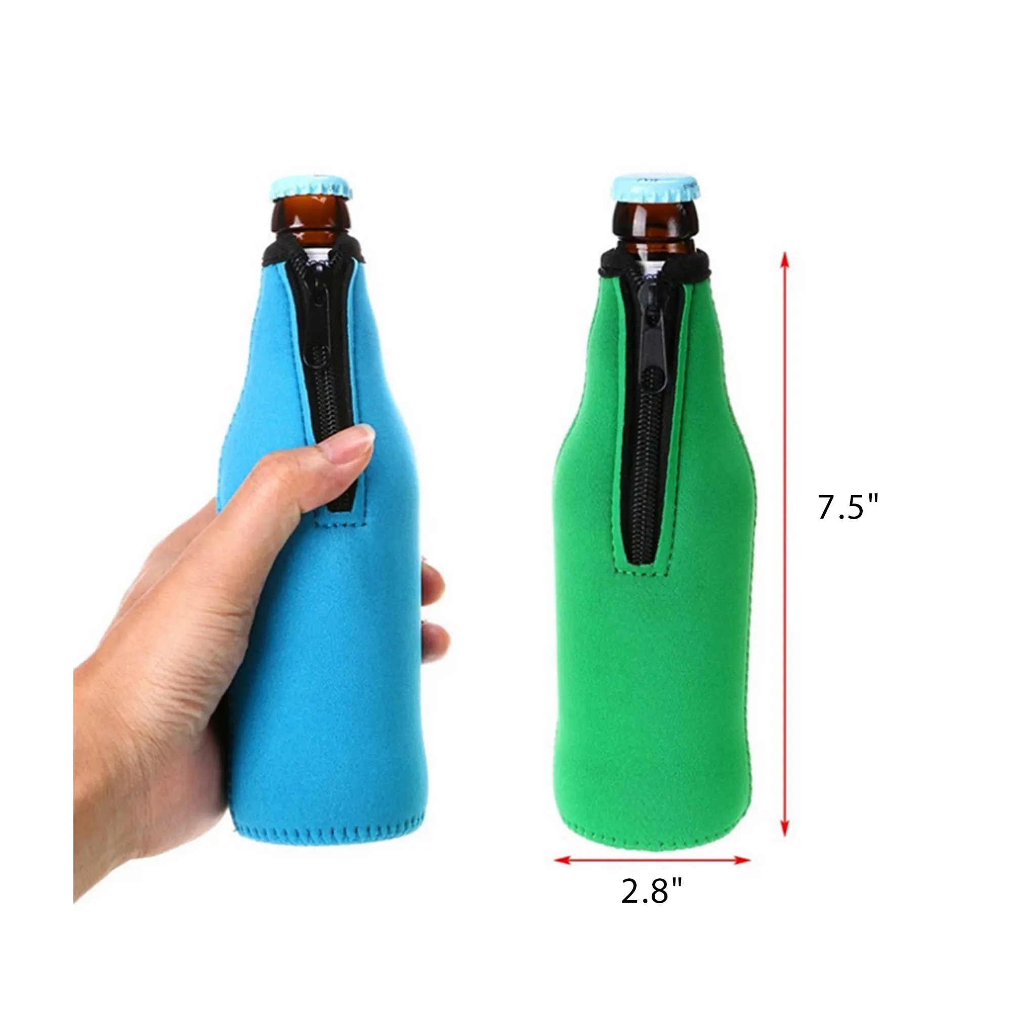 Neoprene Beer Bottle Sleeves, custom koozie with logo imprint 2