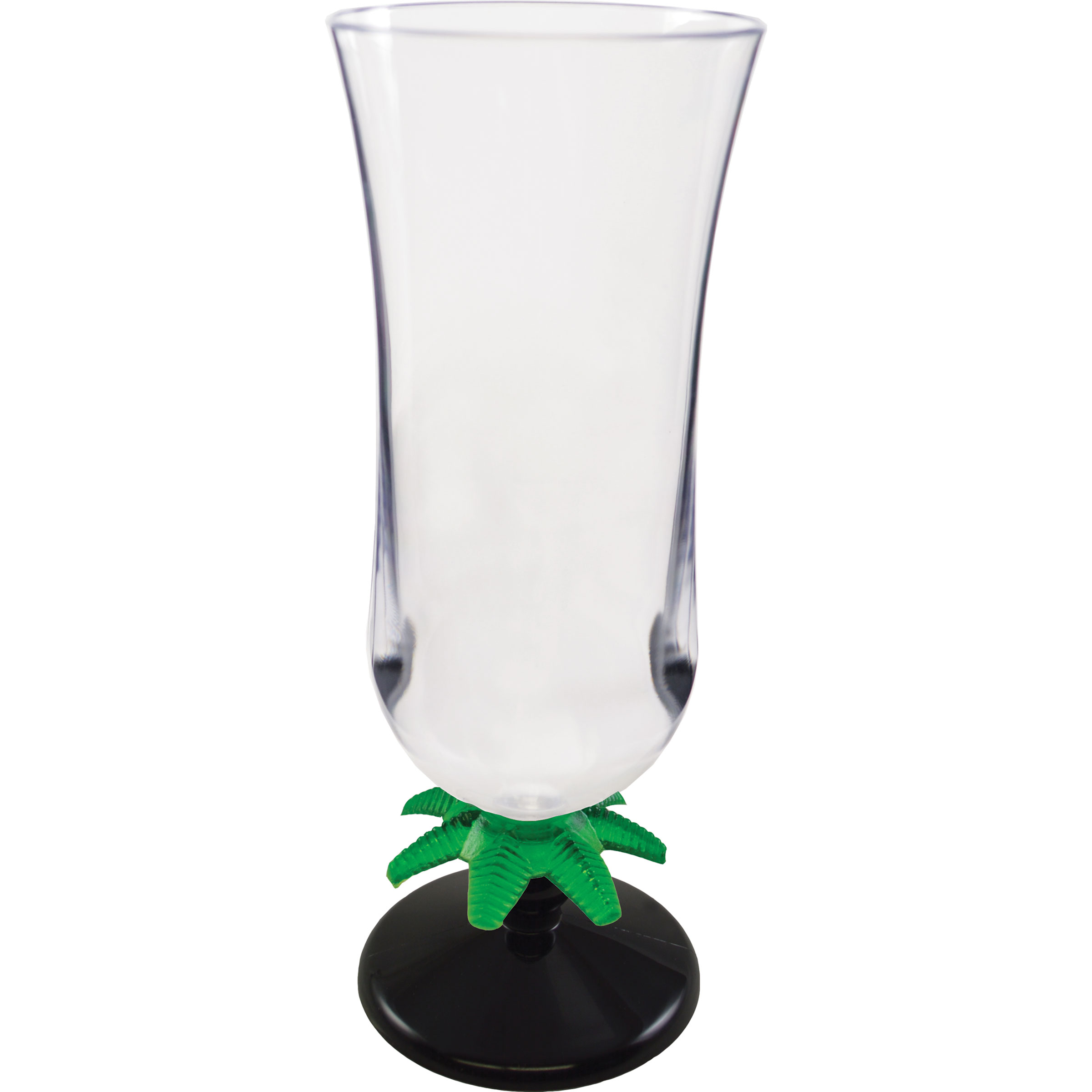 15oz Palm Tree Stem Plastic Hurricane Glass 31