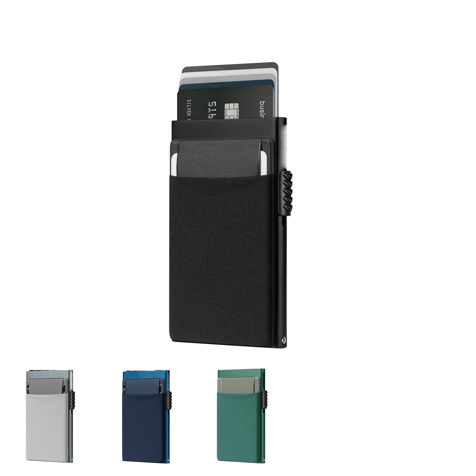 Aluminum Pop Up Wallet for 5 Cards 2