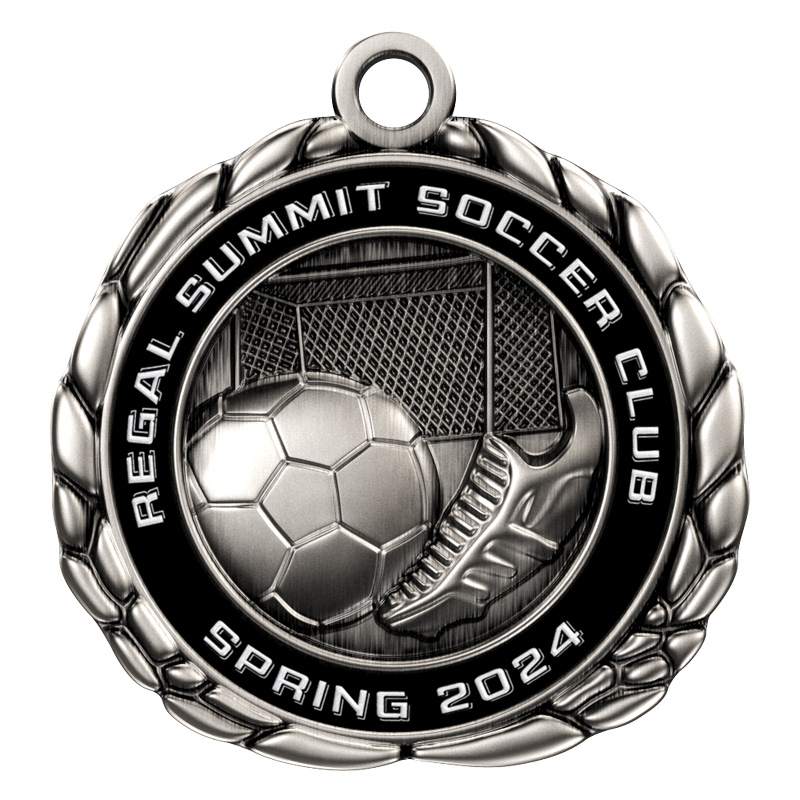 Express Vibraprint™ Soccer Quali-Craft Medallion (2-1/2") 4