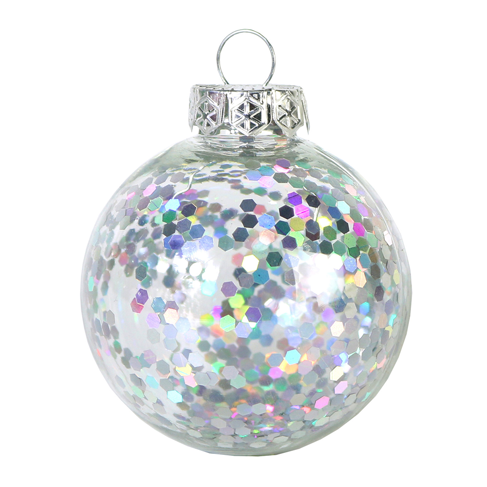 Christmas Tree 6pcs 6cm Transparent Decorative Ball Pendant 14