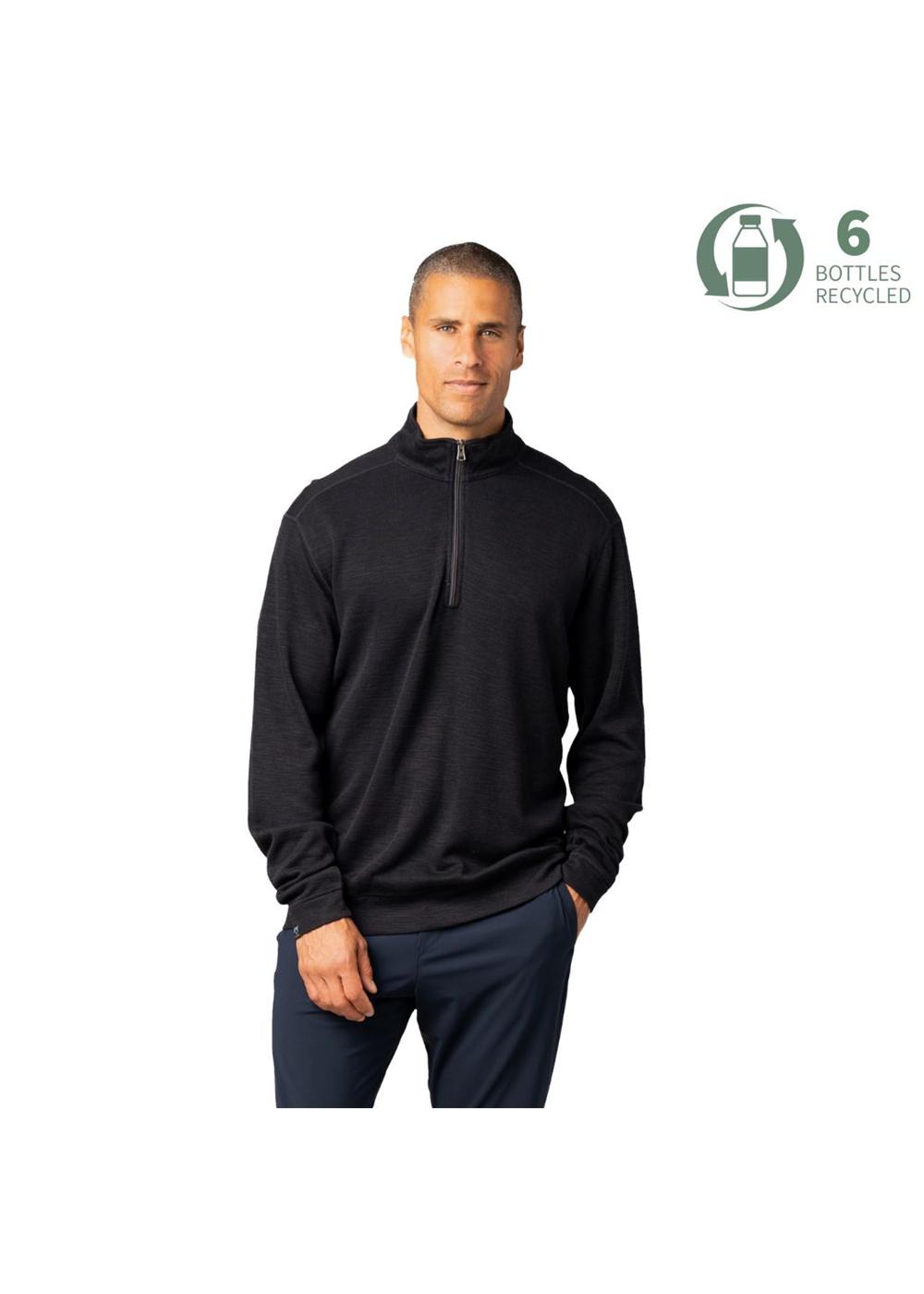 Storm Creek Men's Shoreliner Cotton/Bamboo Blend Quarter Zip, custom hoodie or sweatshirt with logo imprint 9