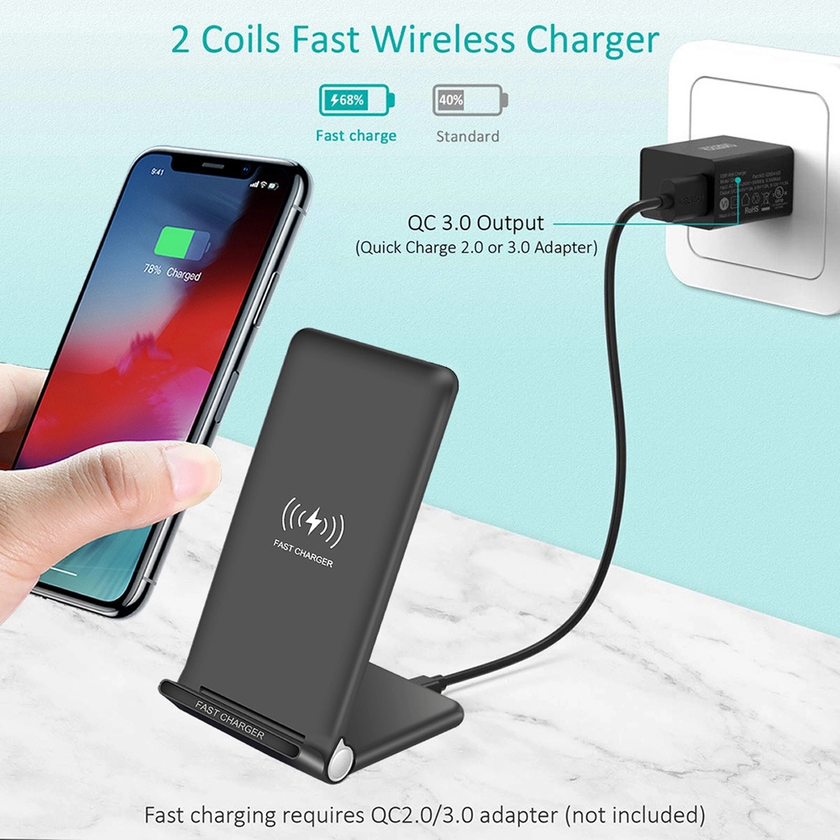 15W Folding Wireless Charger 3